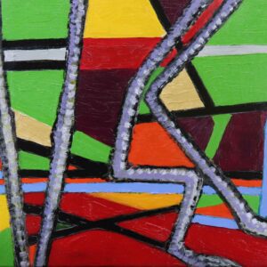 vogelpoten doorsnijden het landschap